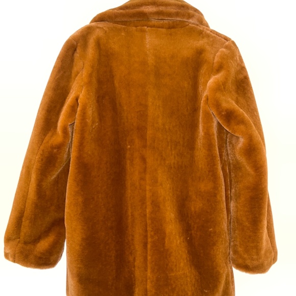 Lulus BROWN FAUX FUR COAT - Picture 7 of 7